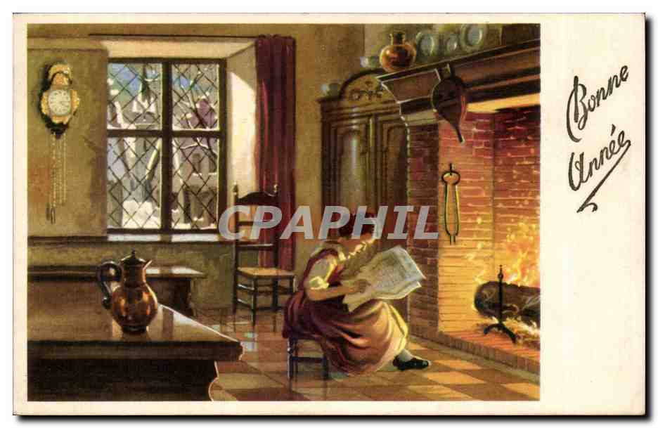 CPA Fantaisie Bonne annee