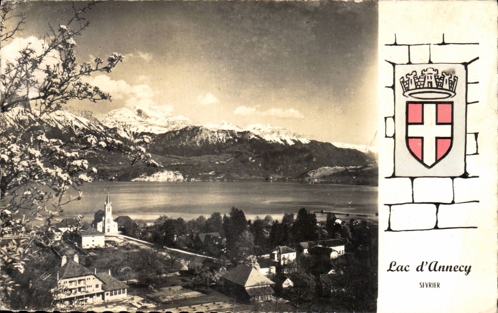 Lac d'Annecy — Vue générale — Éditions G. Mouchet, Annecy