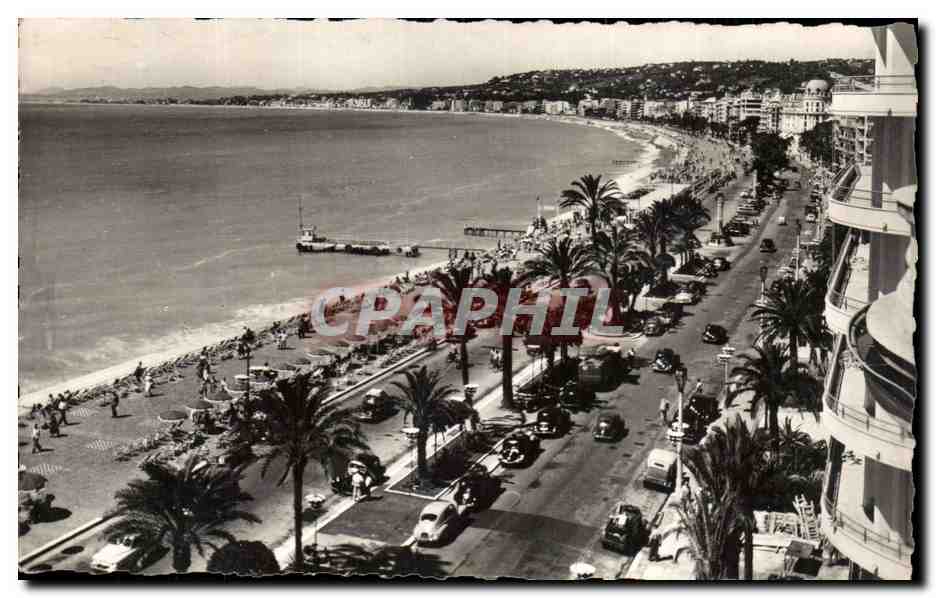 CPA Nice La baie des anges promenade des anglais