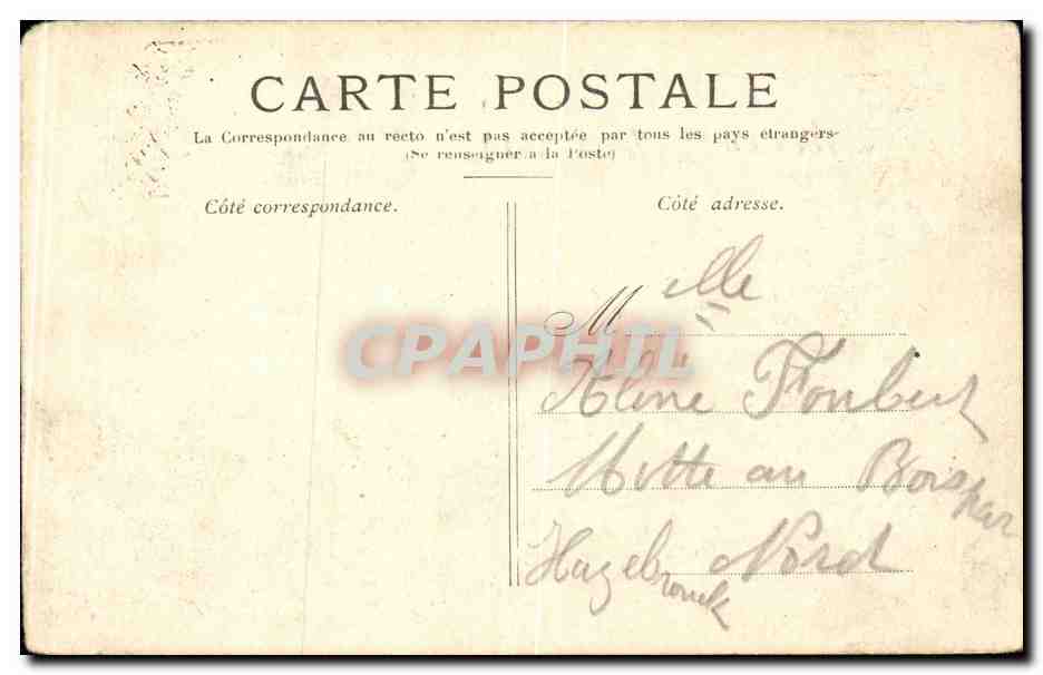 CPA Lourdes Vue generale et pic du fer — Verso