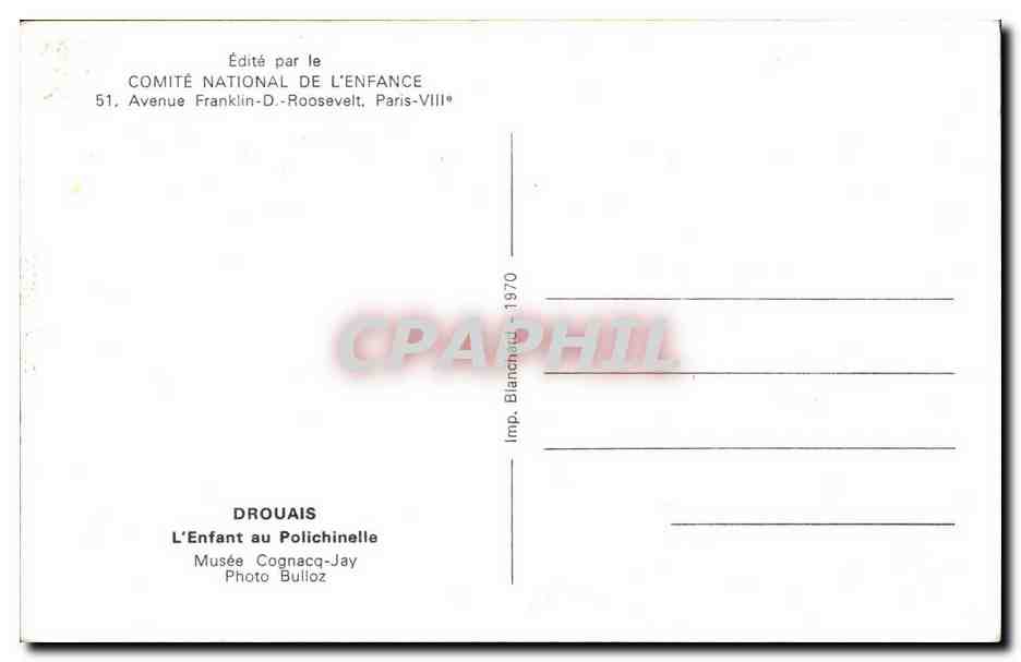 CPSM Enfant Drouais L'enfant au polichinelle Coqnacq Jay — Rückseite