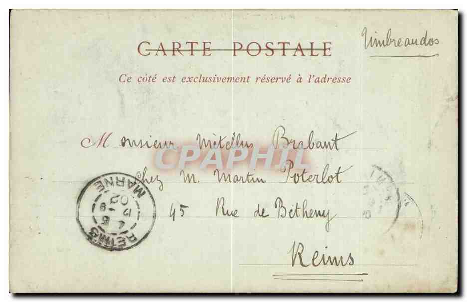 CPA Rouen Eglise Saint ouen — Verso