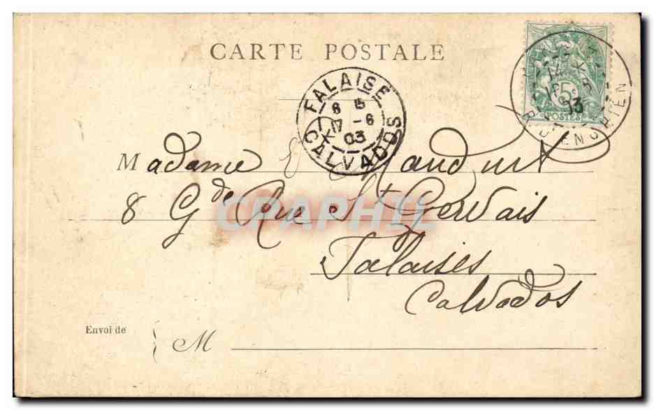 Paris CPA La facade et le Dome Dufayel — Verso