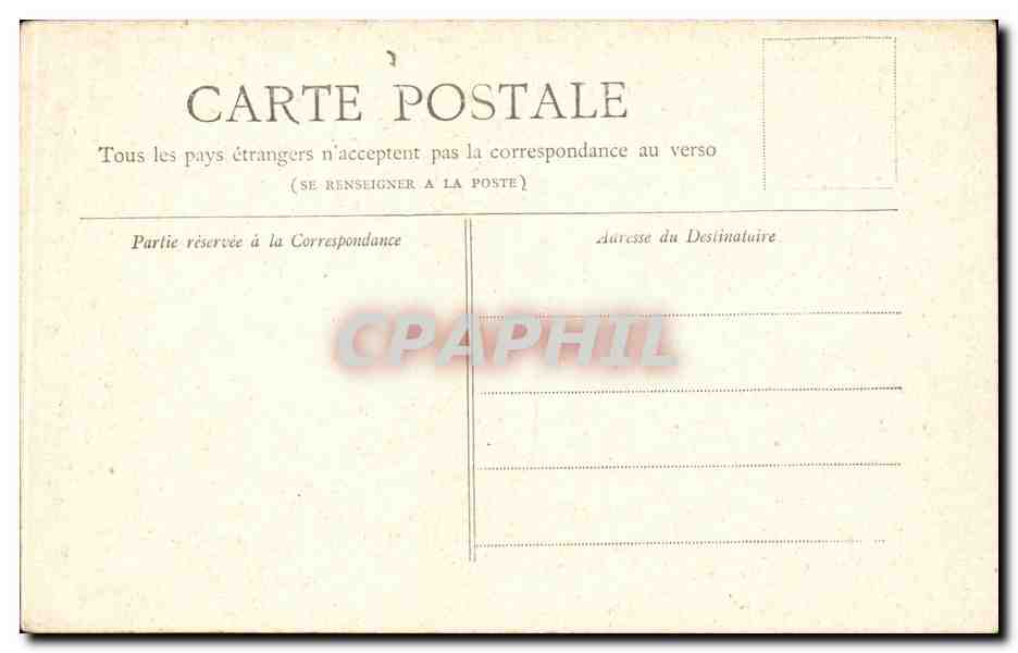 Paris CPA Pantheon — Verso