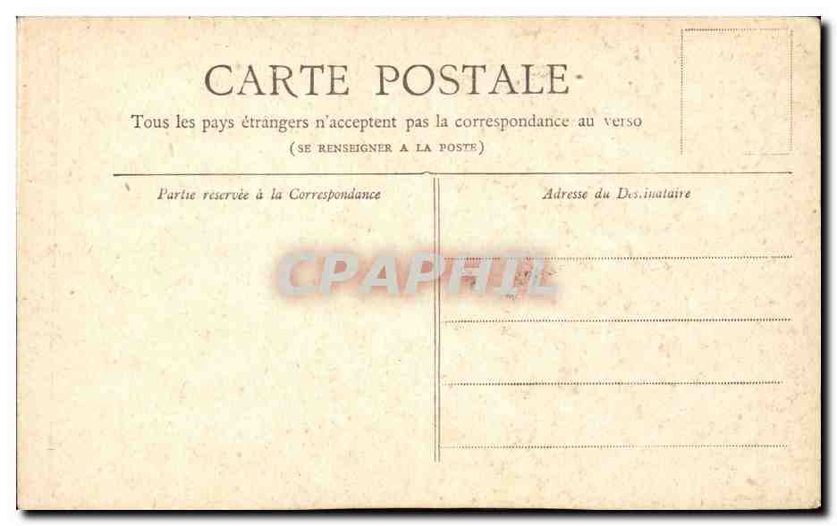 Paris CPA Place de la Bastille — Rückseite