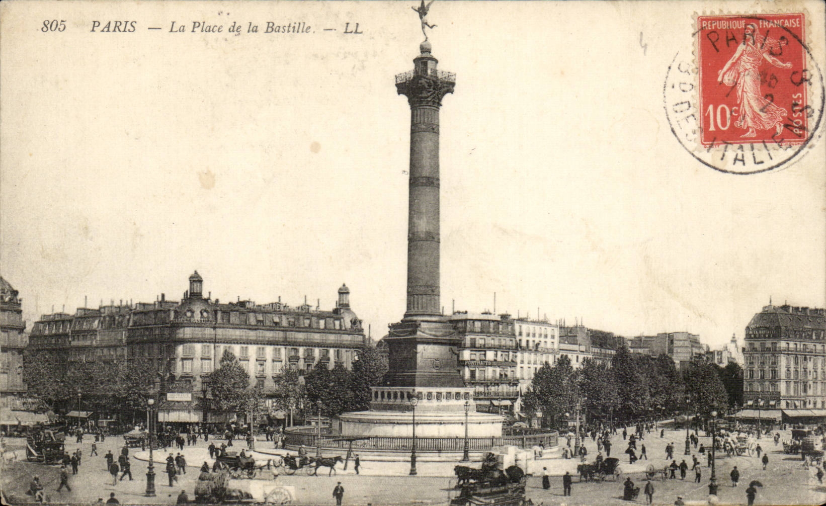 Paris CPA Place de la Bastille