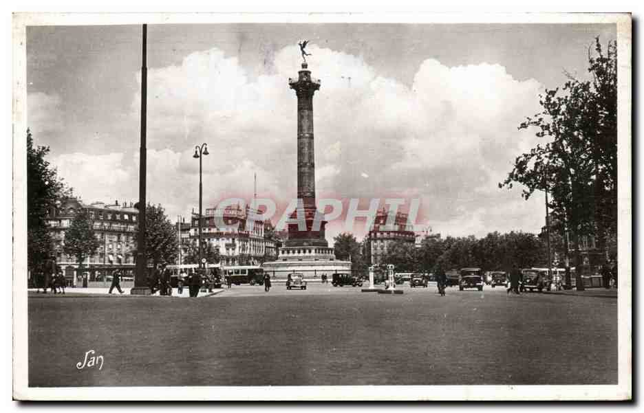 Paris CPA Place de la Bastille