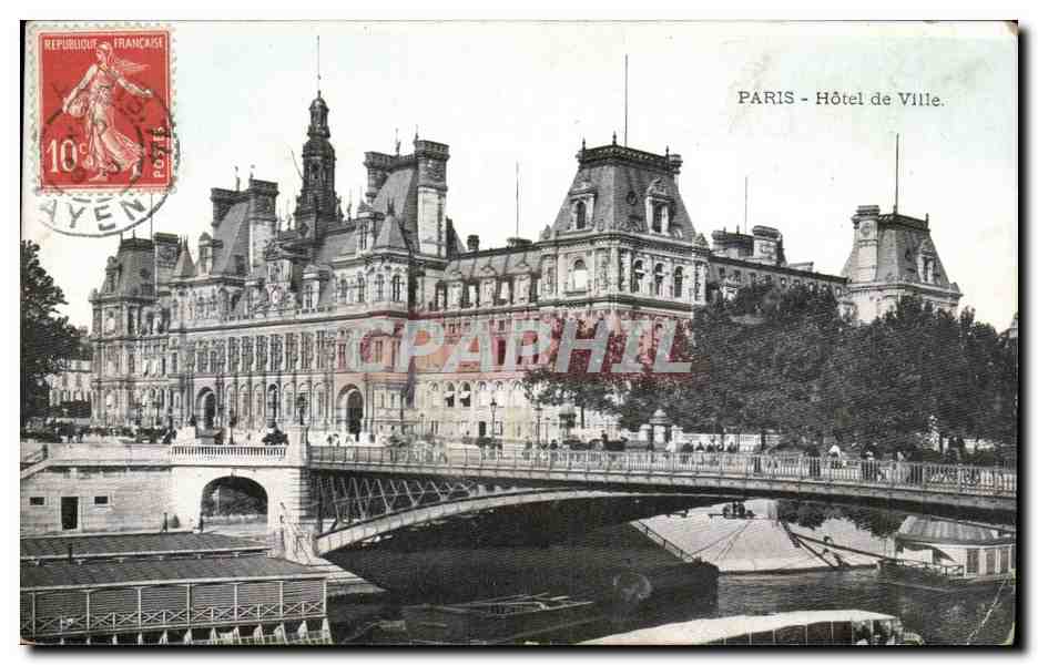 Paris CPA Hotel de ville