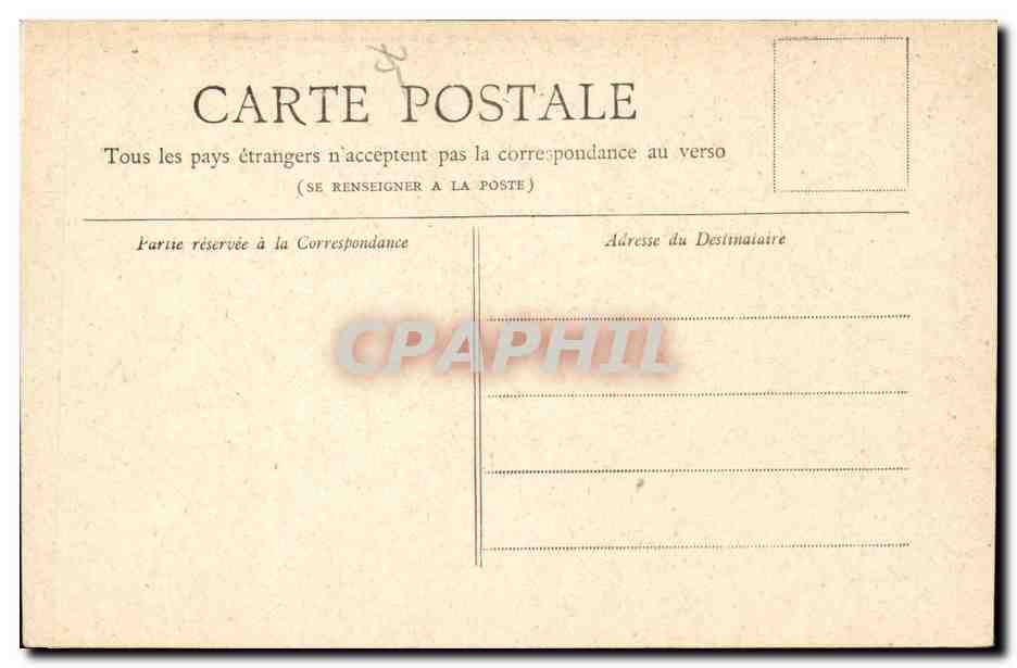 Paris CPA Porte Saint Denis — Verso