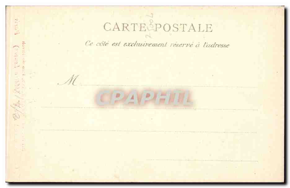 Paris CPA Hotel de ville — Verso