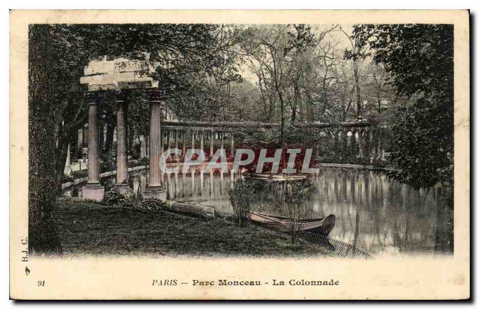 Paris CPA Parc Montceau La colonnade