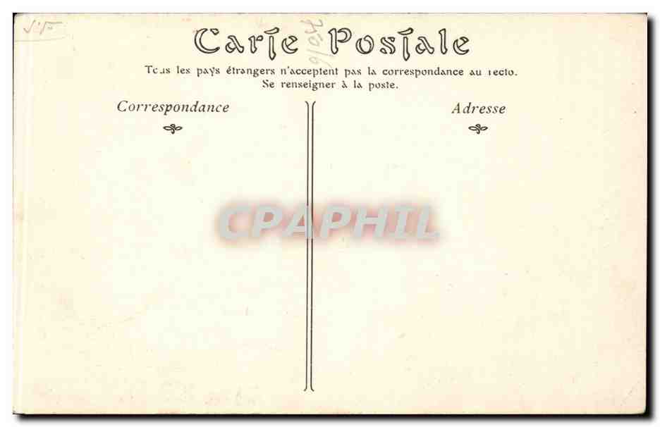 Paris CPA Palais du Trocadero  — Rückseite