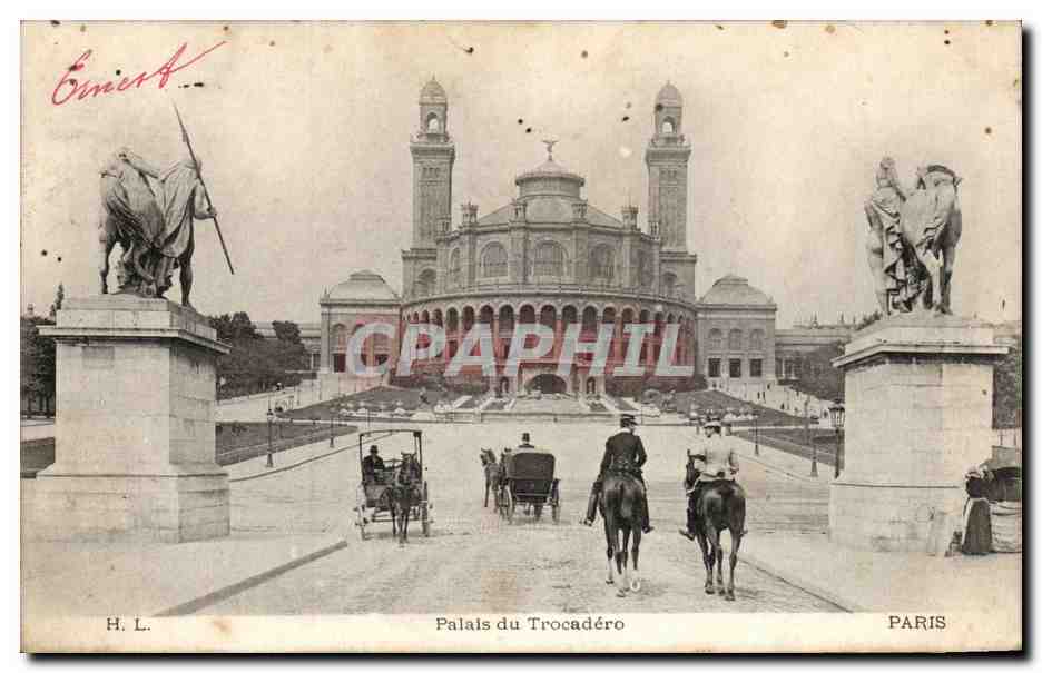 Paris CPA Palais du Trocadero 
