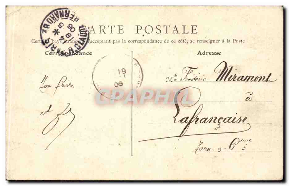 Paris CPA Quai et port de l'hotel de ville — Rückseite