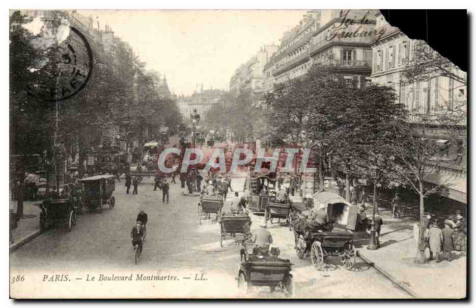Paris CPA Boulevard Montmartre