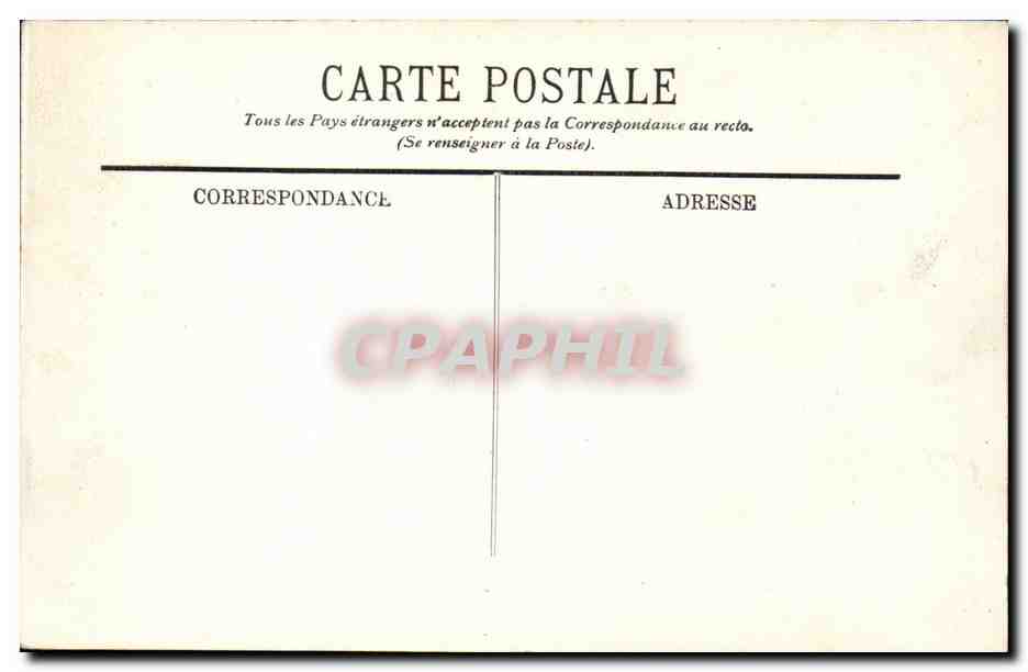 Paris CPA Boulevard Montmartre — Rückseite