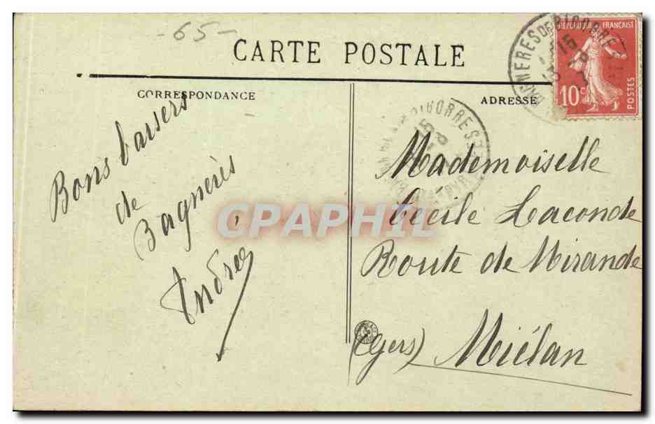 Bagnères-de-Bigorre — Le Casino — BR - 3355 — Reverso