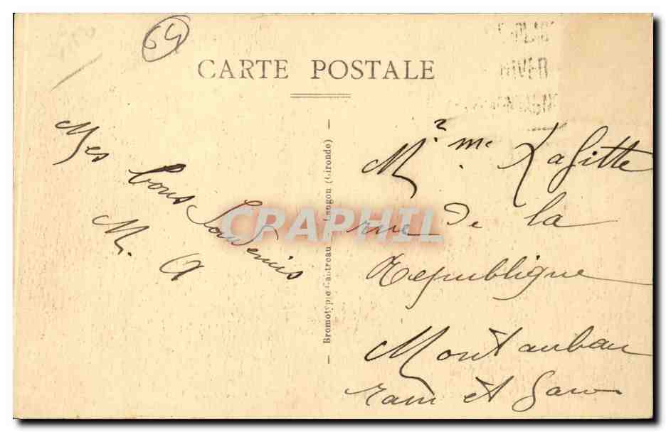 CPA Saint Jean de Luz Place Louis XIV — Verso