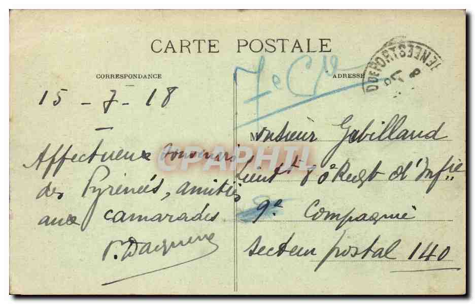 Saint-Jean-Pied-de-Port — Allgemeiner Blick auf Ispoure — C.C. 58 — Rückseite