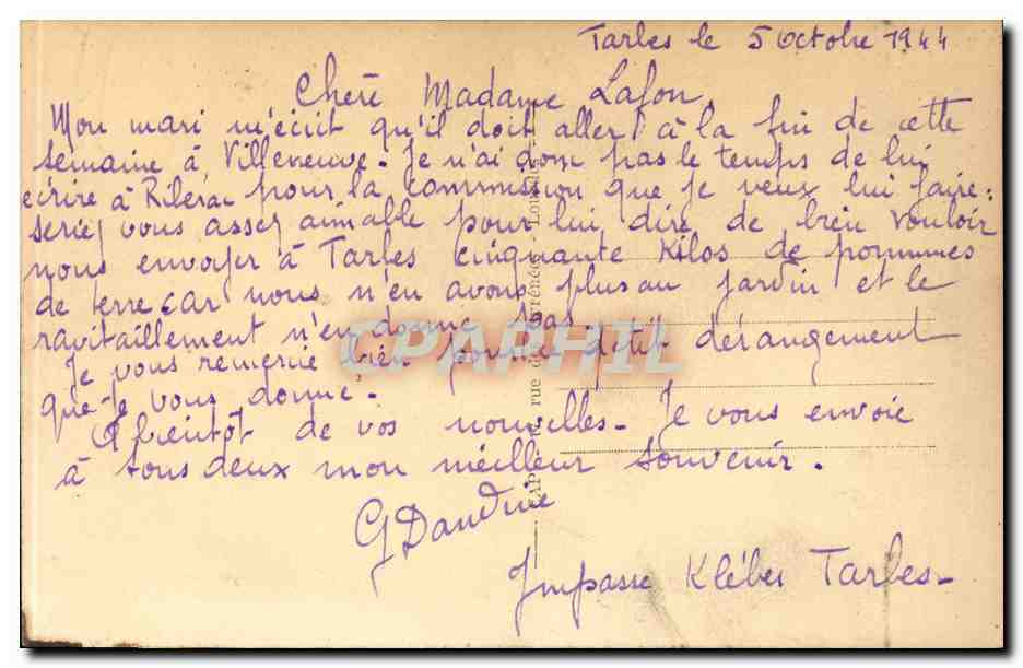 Tarbes — Jardin Massey - Le Musée — C.A.A. n°30 — Rückseite