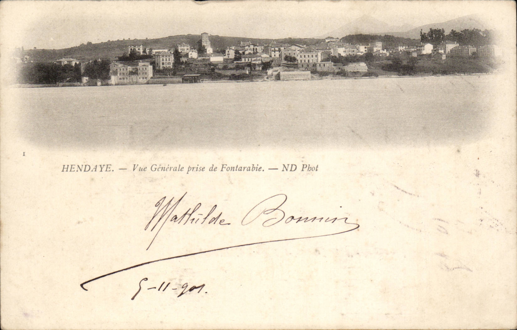 Hendaye — Vue Générale prise de Fontarabie — ND Phot