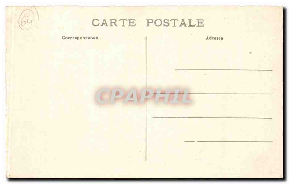 CPA Bayonne Le reduit — Verso