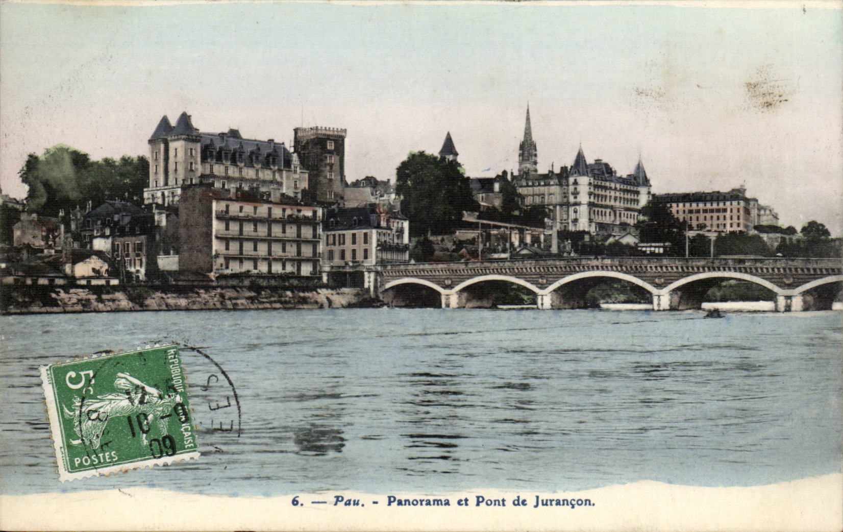 Pau — Panorama et Pont de Jurançon — Éditeur non identifié, n°6
