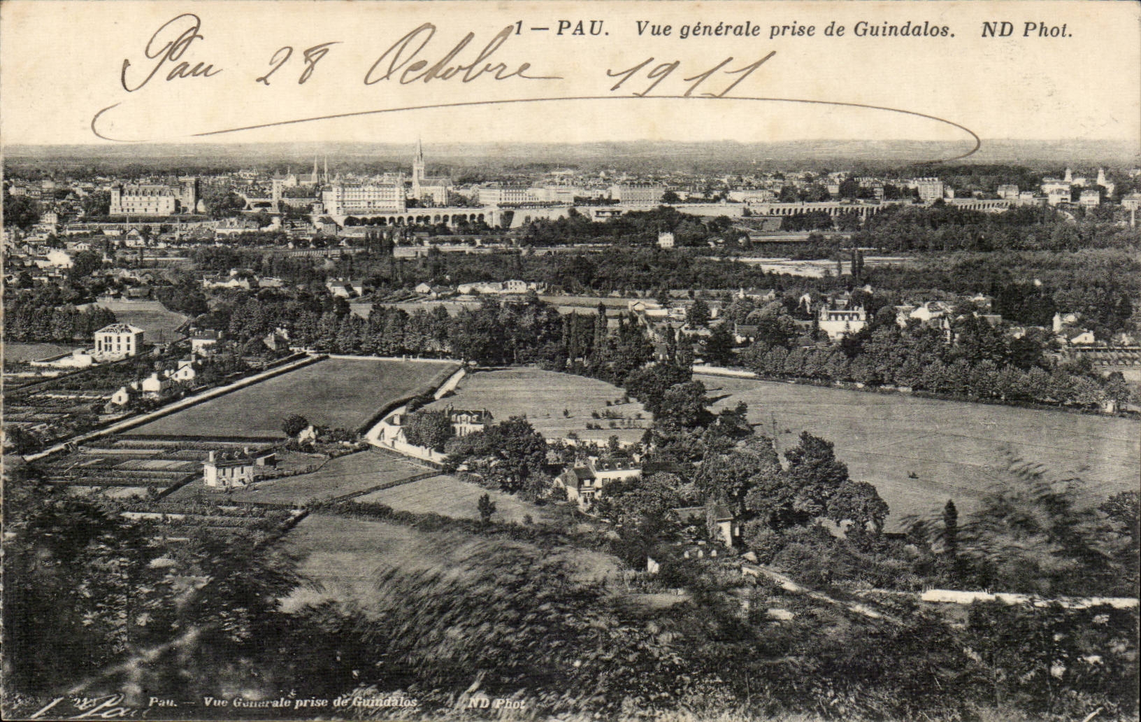 CPA Pau Vue generale prise de Guindalos