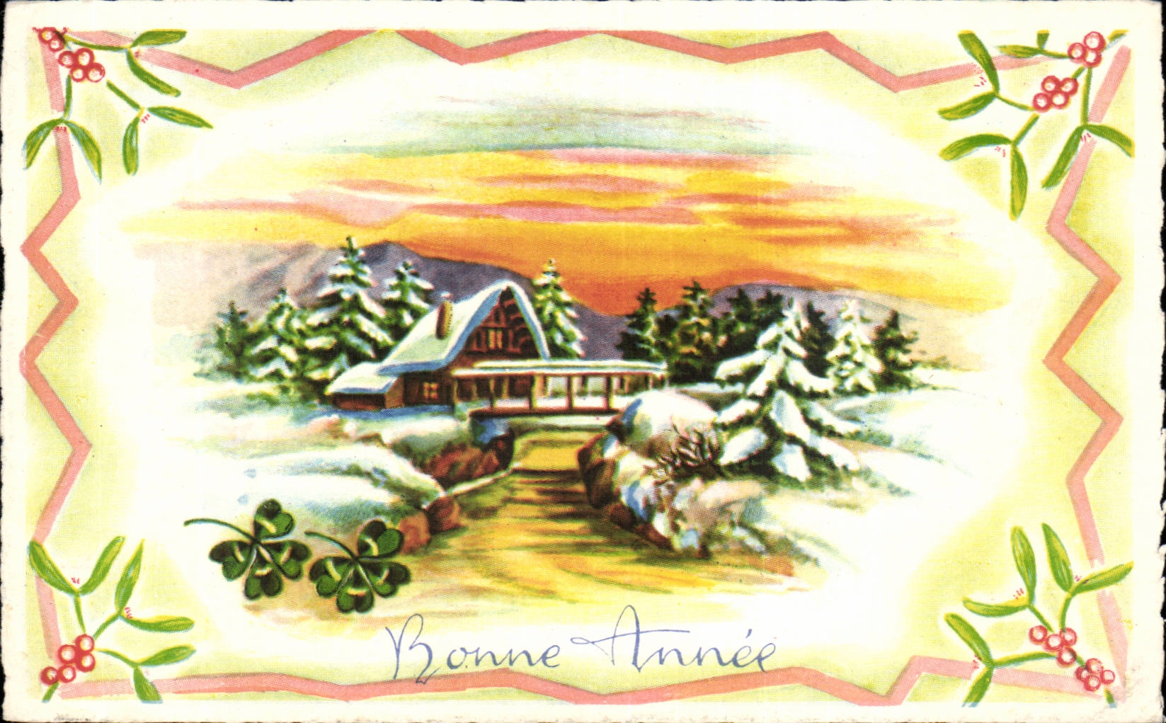 CPA Fantaisie Bonne annee