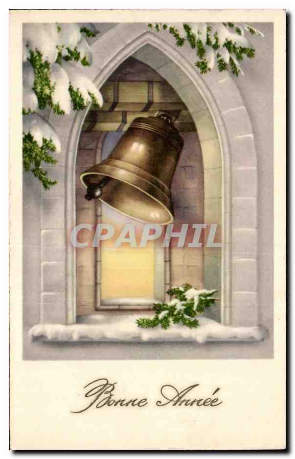 CPA Fantaisie Bonne annee Cloche