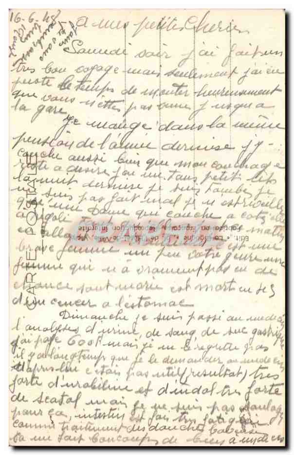 CPA Vichy Etablissement thermal du pac Lardy — Verso