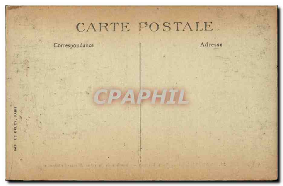 CPA Versailles Petit Trianon Chambre de la reine Marie Antoinette — Verso