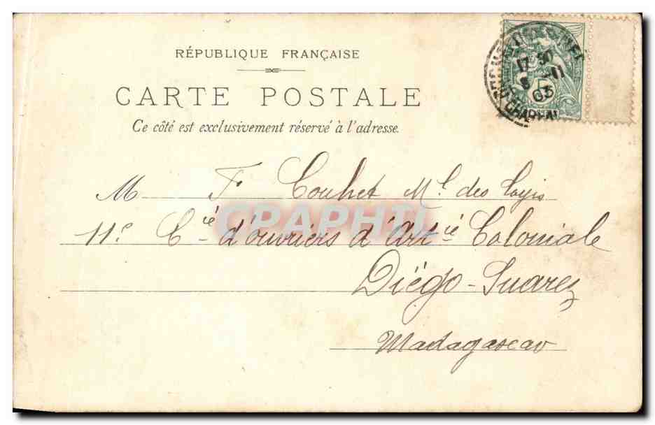 CPA Paris Parc montouris L'observatoire — Rückseite