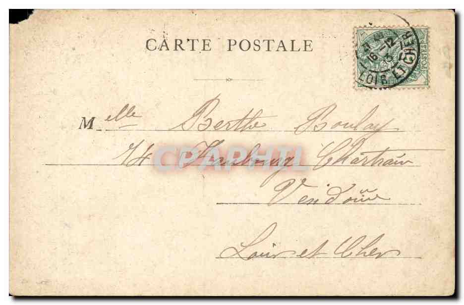 CPA Paris Le theatre francais — Verso
