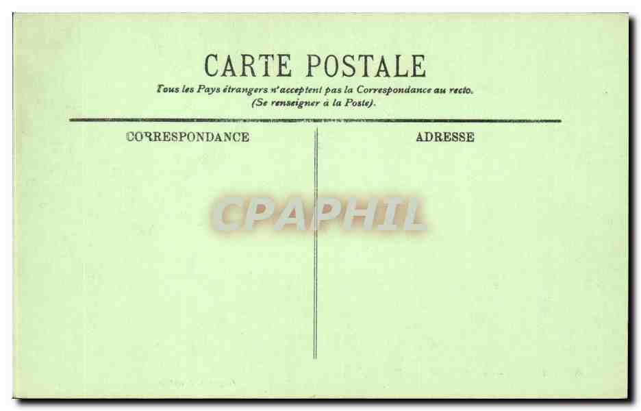CPA Paris Le monument de Pasteur — Verso