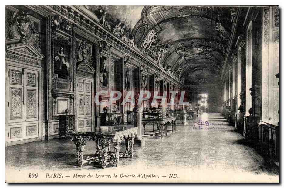 CPA Paris Musee du Louvre La galerie d'Apollon