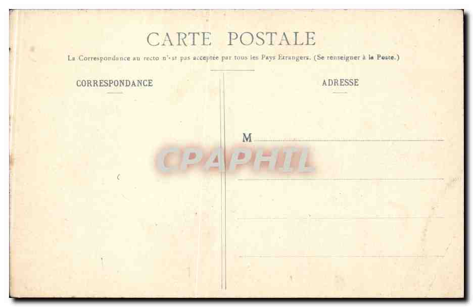 CPA Paris L'opera — Rückseite