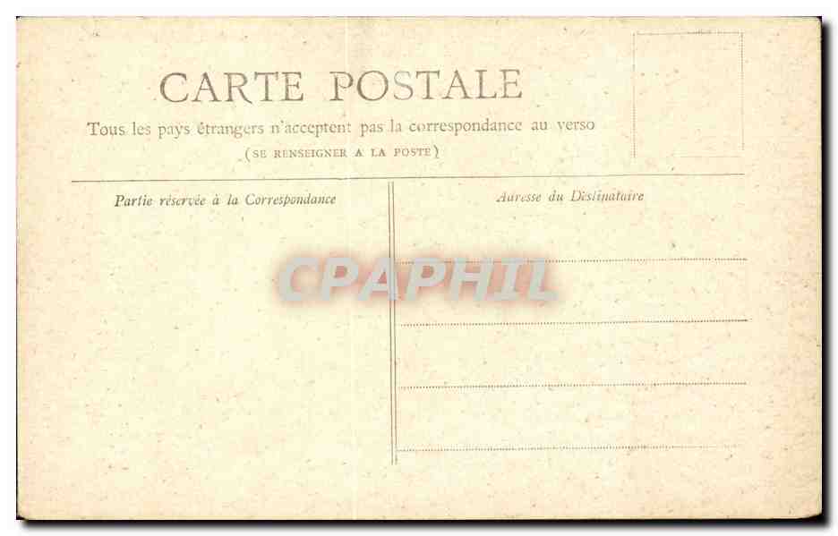 CPA Paris Le pantheon  — Verso