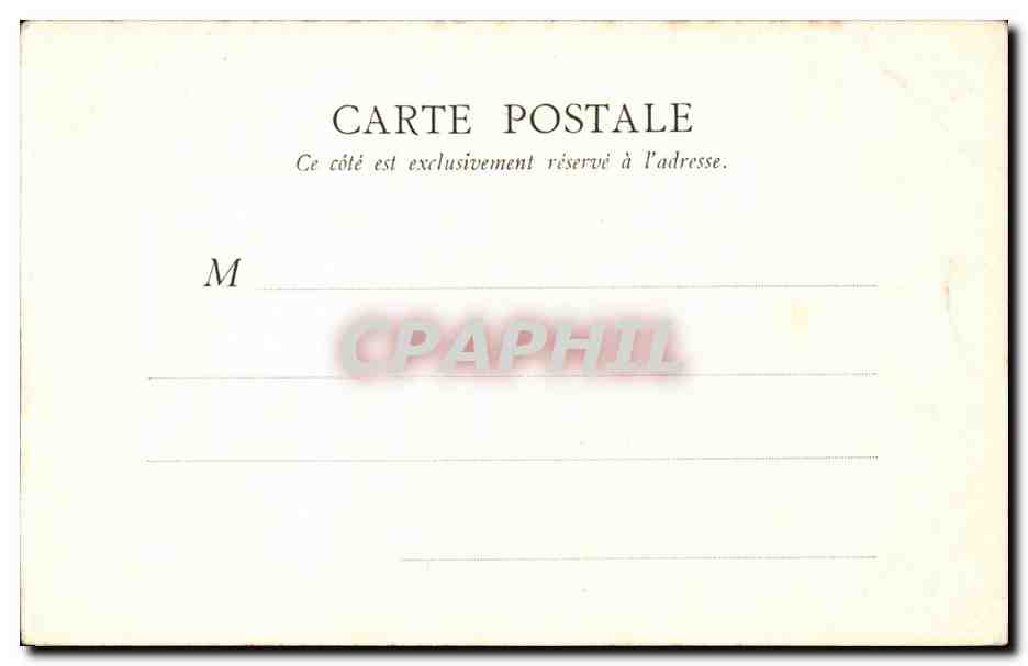 CPA Paris Le Pantheon  — Verso