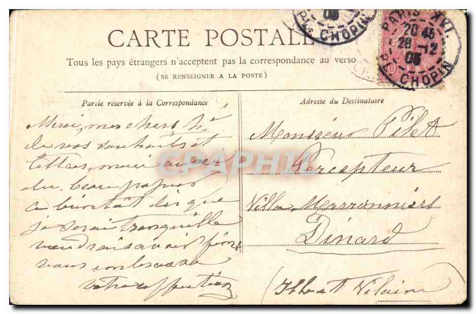CPA Paris Eglise Saint Etienne du Mont — Rückseite