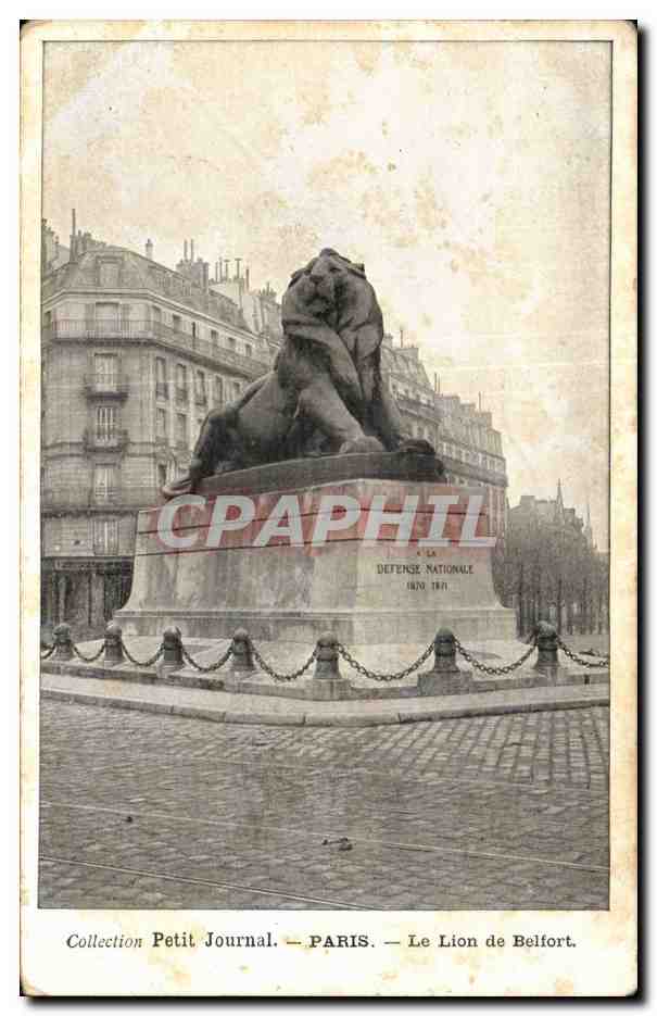 CPA Paris Le lion de Belfort