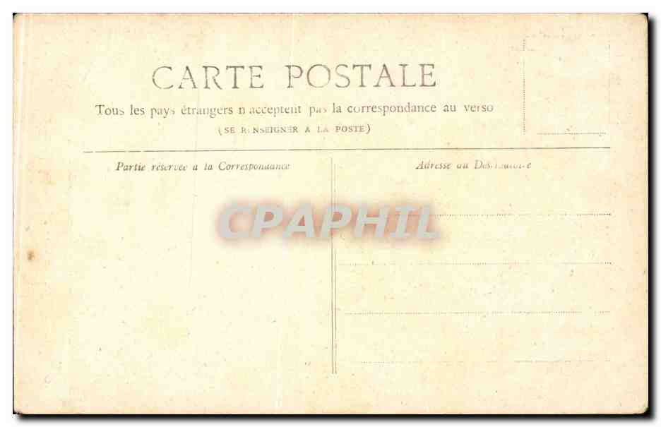 CPA Paris Le lion de Belfort — Rückseite