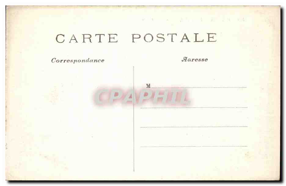 CPA Paris Hotel de ville — Rückseite