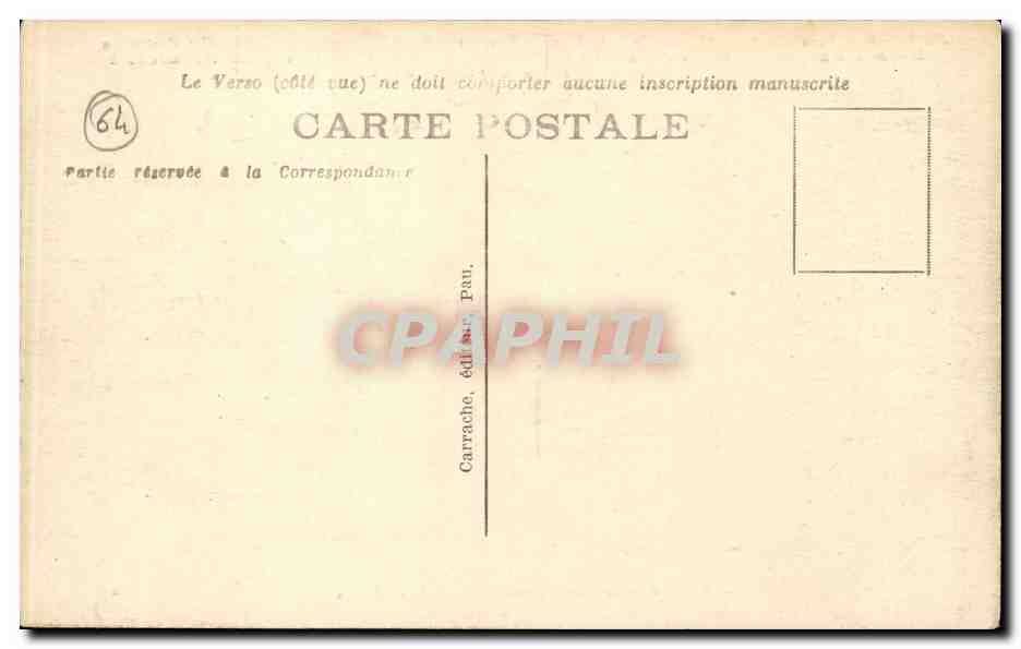 Le Fond d'Ossau, vu de la Place Royale — C.C. 23. PAU — Rückseite