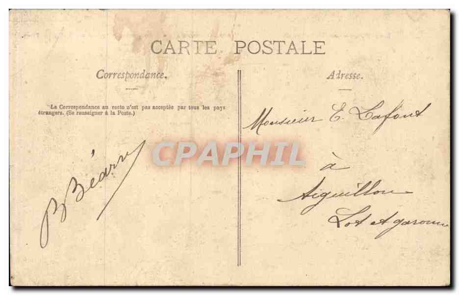 CPA Mauleon Vue generale prise du chateau fort — Rückseite