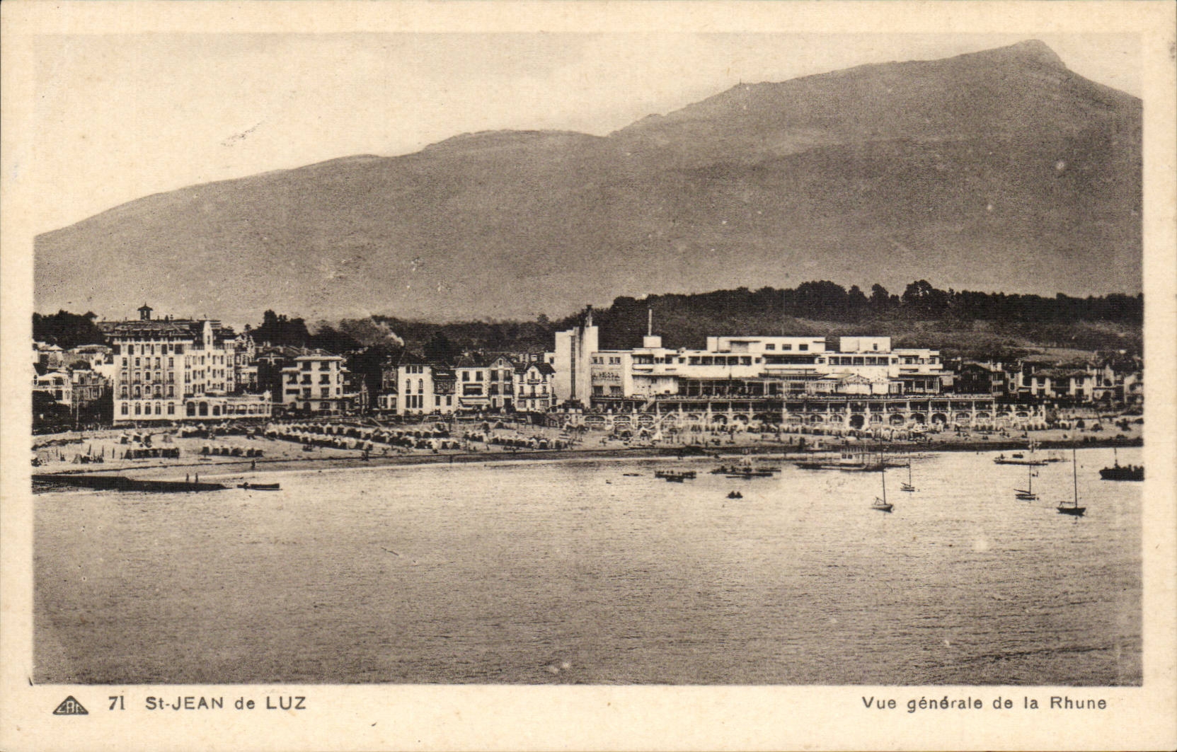 St-Jean de Luz — Allgemeiner Blick auf die Rhune — Verlag: 71