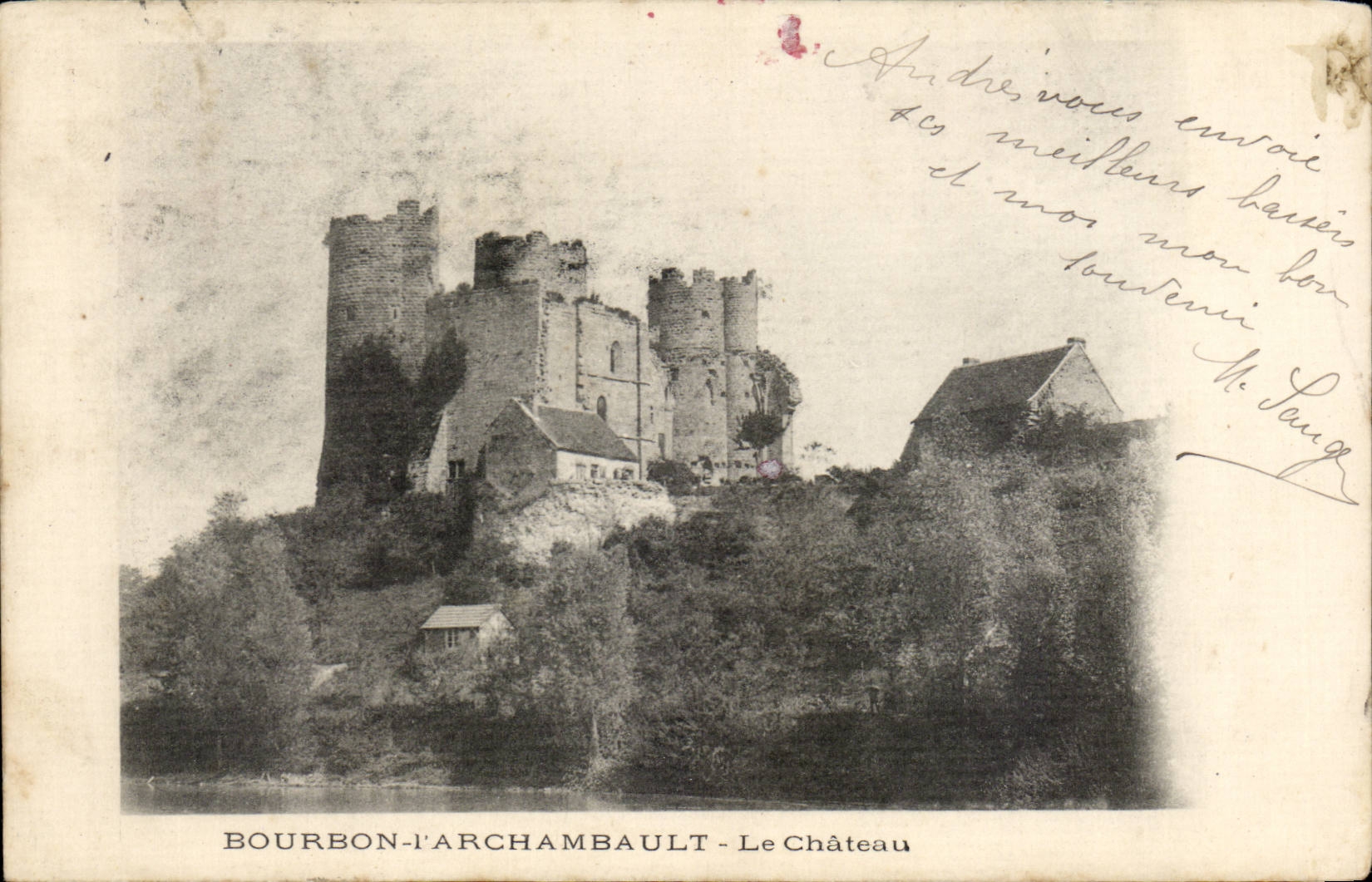 CPA Bourbon l'Archambault le chateau