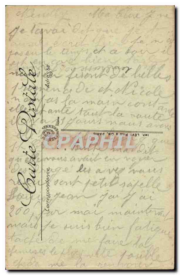 CPA Fantaisie Une pensee du Sacre Coeur de Montmartre Paris  — Rückseite