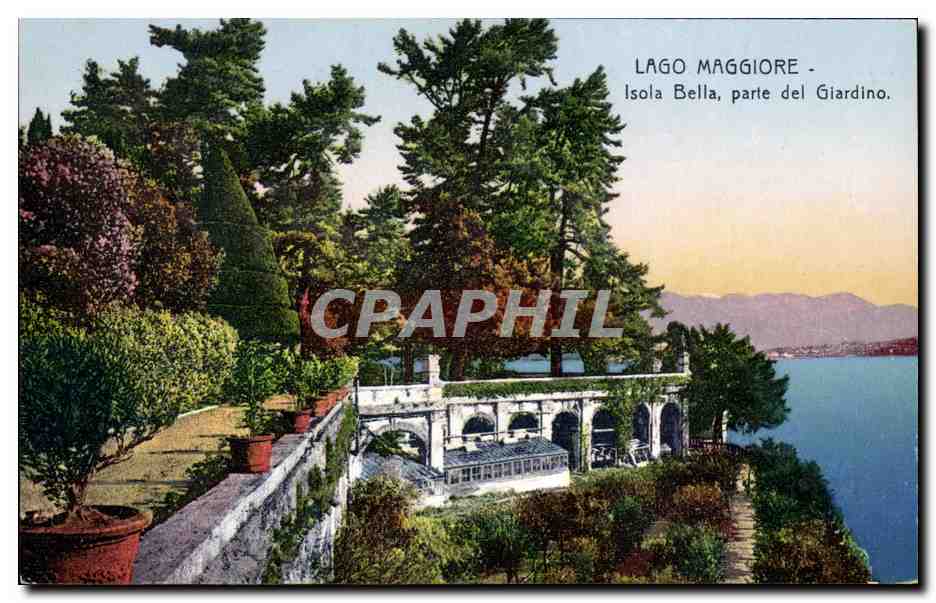 CPA Italie Italie Lago Maggiore Isola Bella parte del Giardino