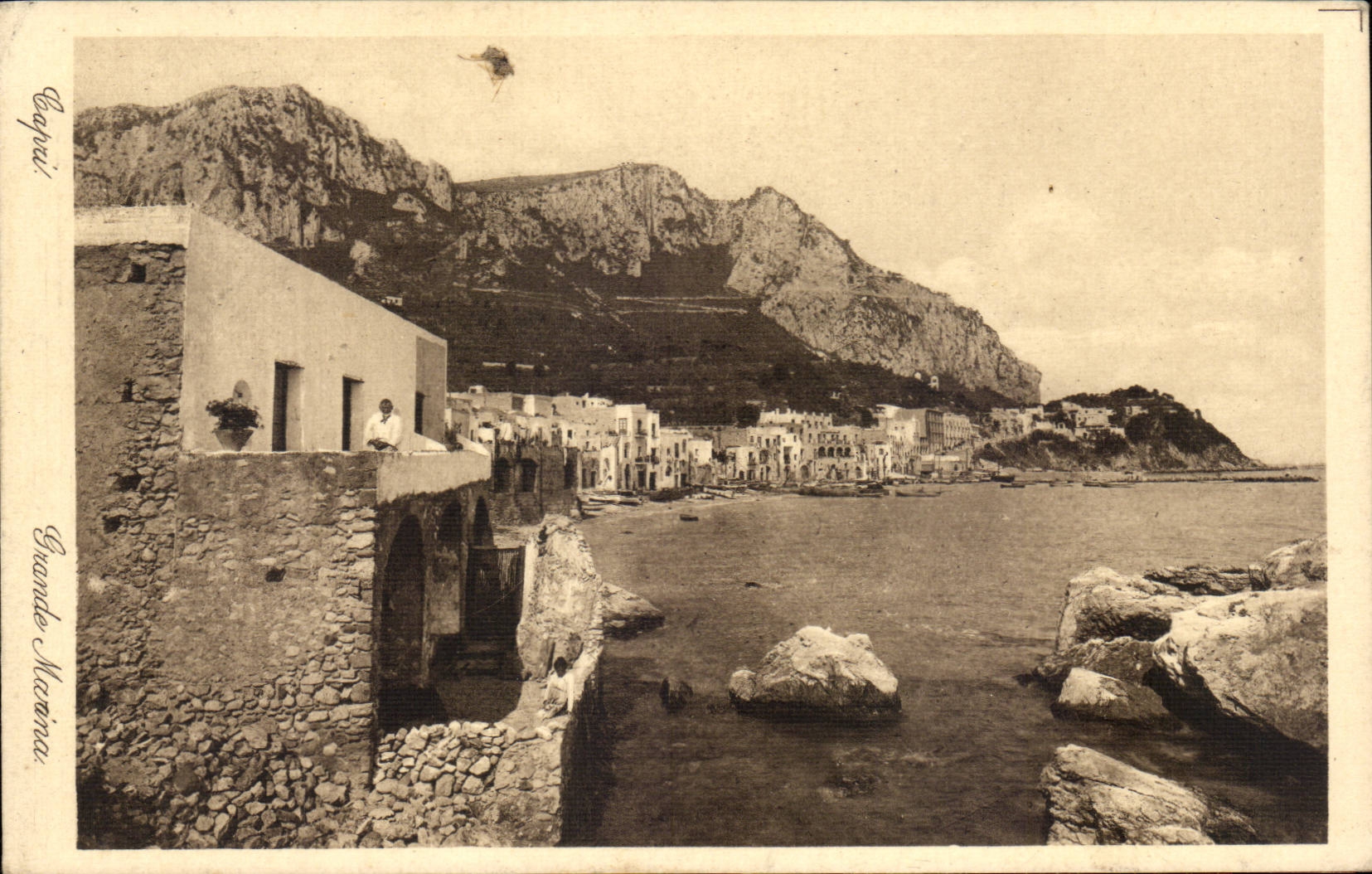 CPA Italie Italie Capri Grande marina